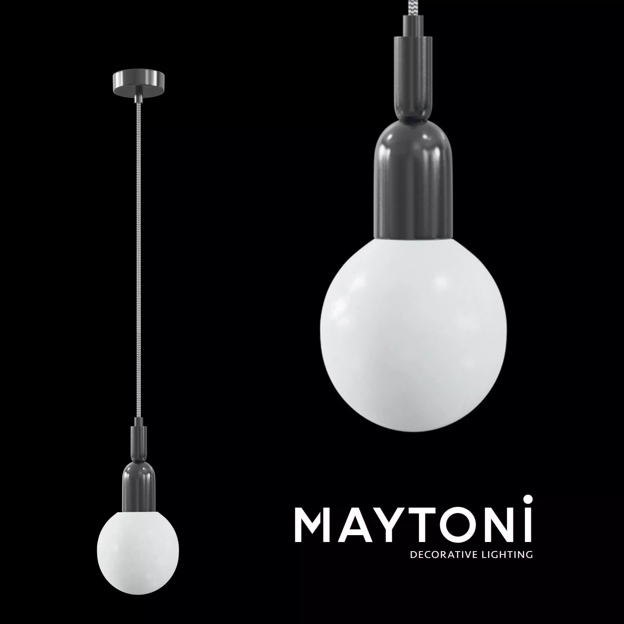Pendant Ball MOD267-PL-01-B Maytoni Modern Free 3D model