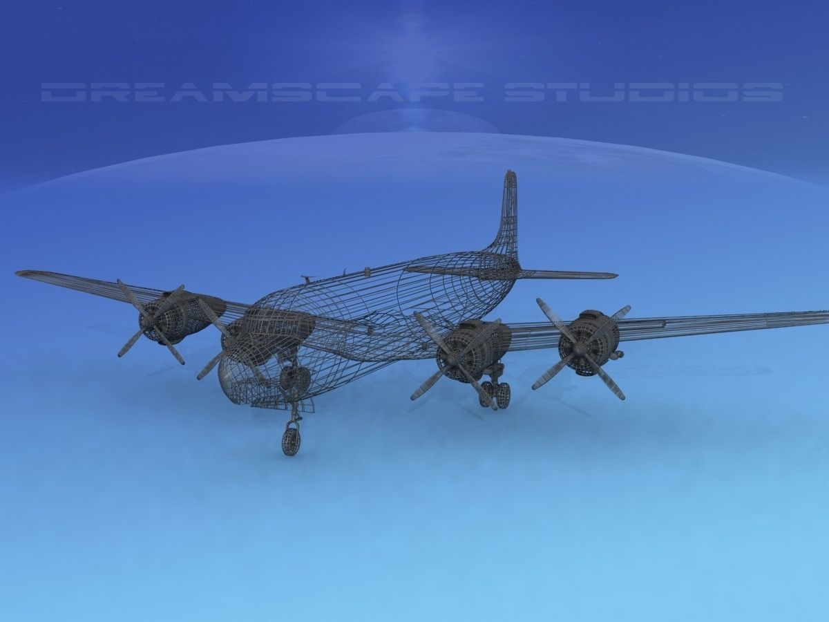 Douglas DC-7C Pan Am 1 3D model_12