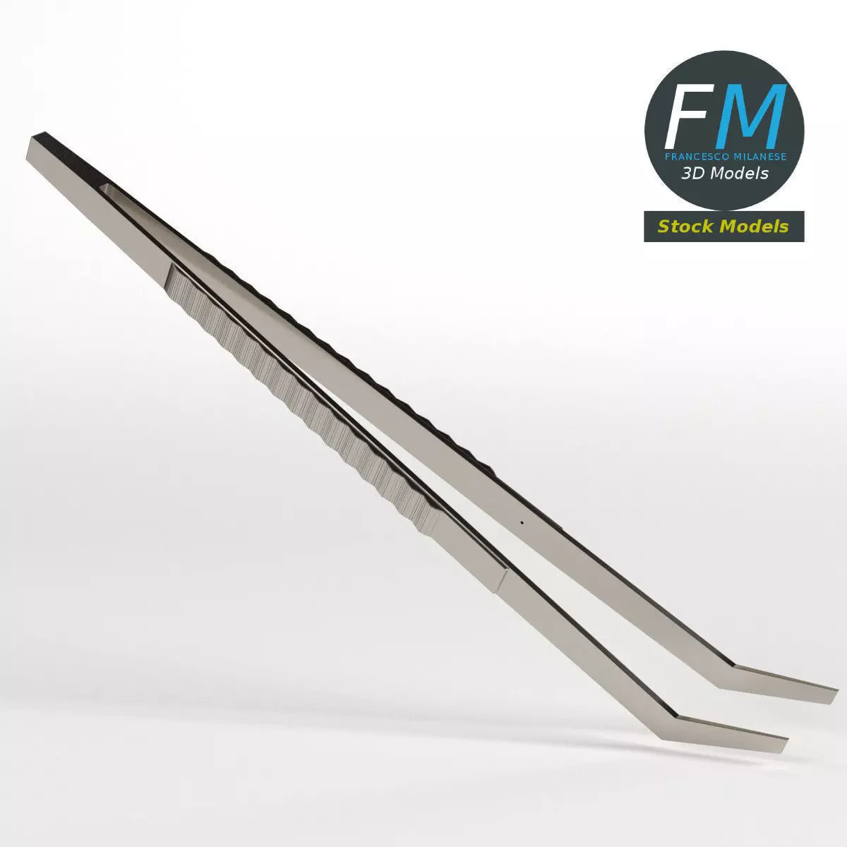 Dental Tweezers 3D model_0