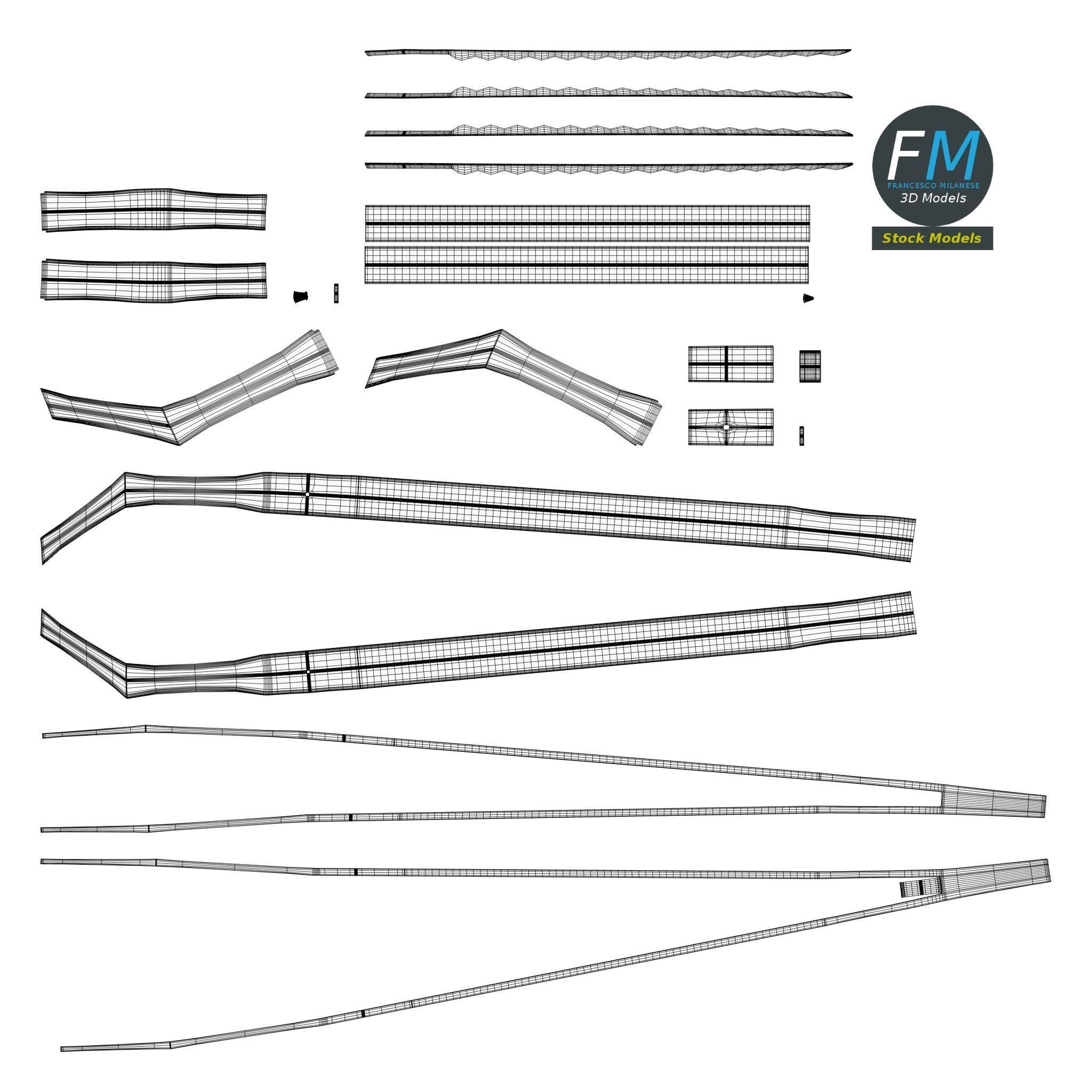 Dental Tweezers 3D model_11