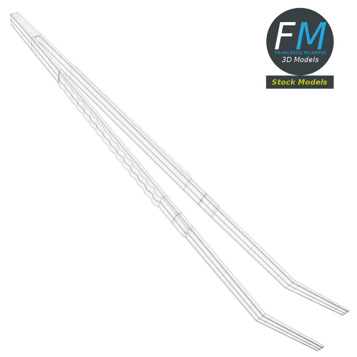 Dental Tweezers 3D model_7