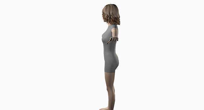 Women woman Low-poly 3D model