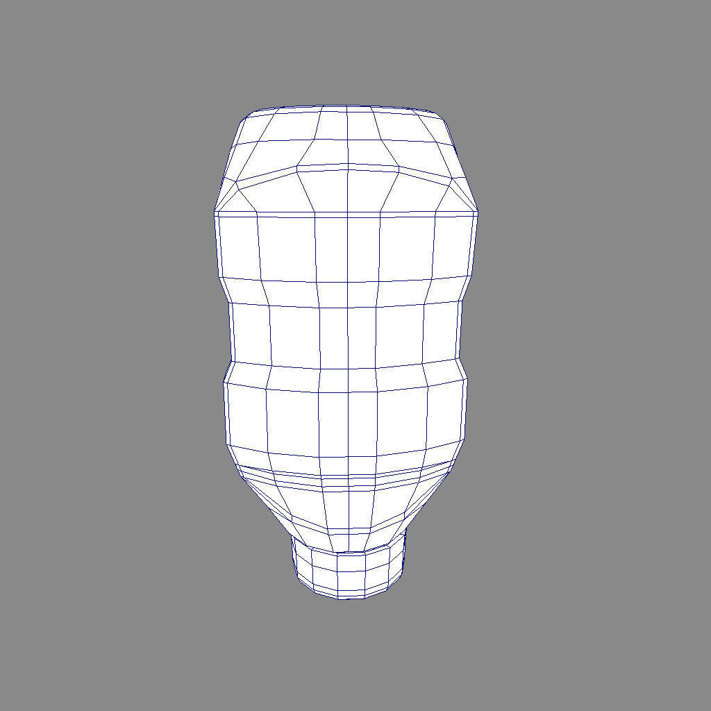Ketchup Bottle  Low-poly 3D model_6