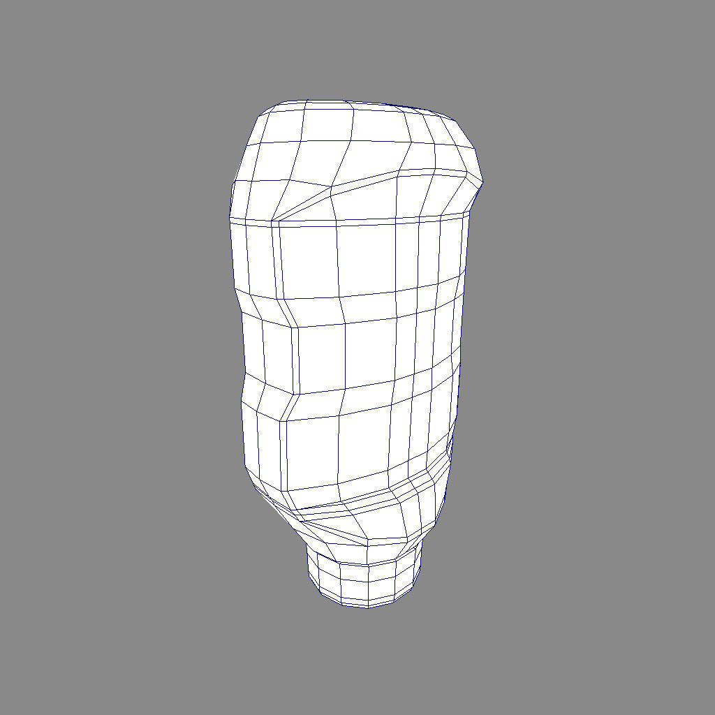 Ketchup Bottle  Low-poly 3D model_5