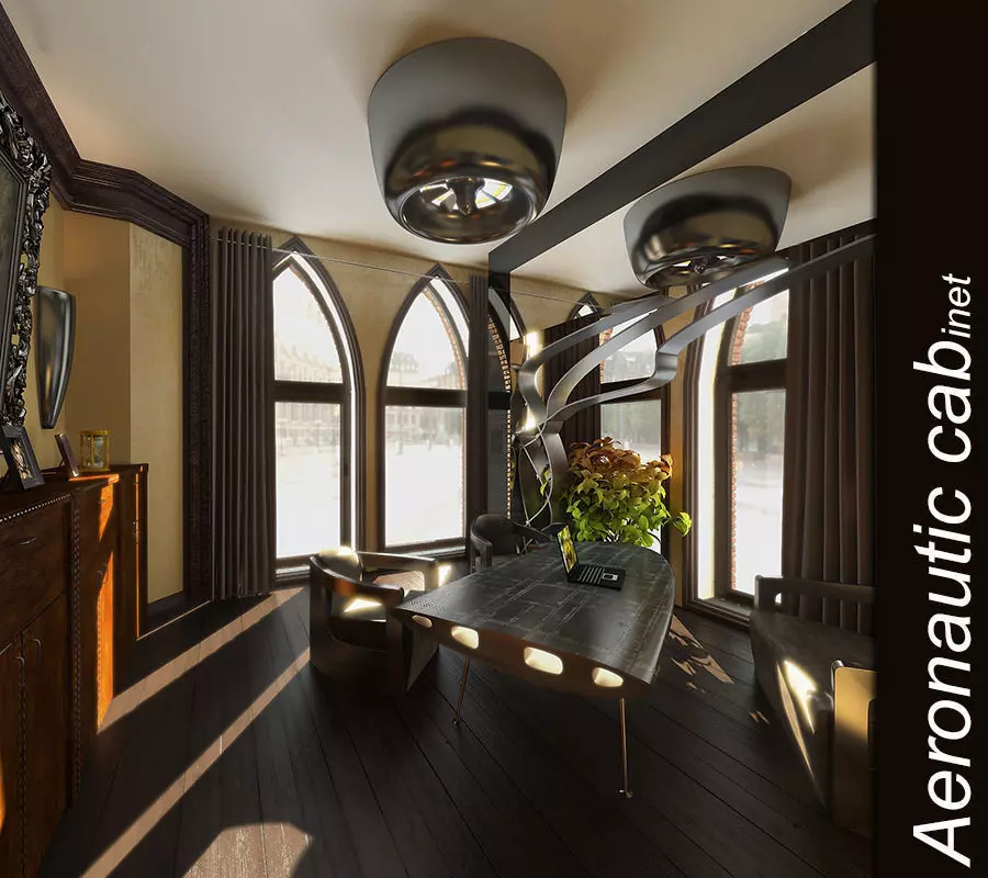 Aeronautic Cab Interior 3D model