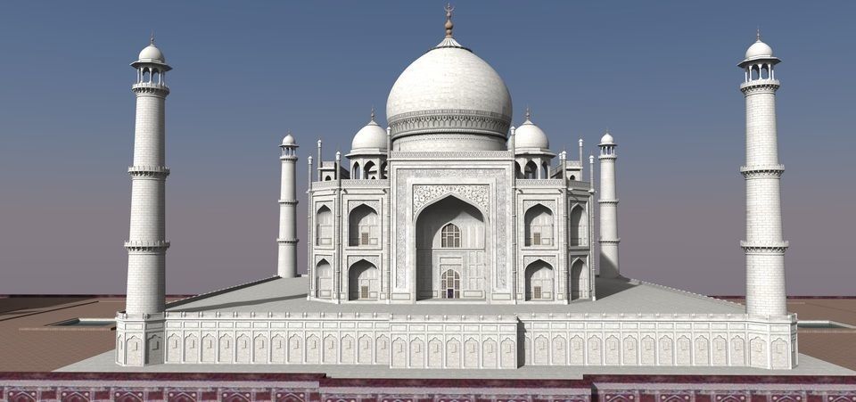 Taj Mahal Low-poly 3D model_10