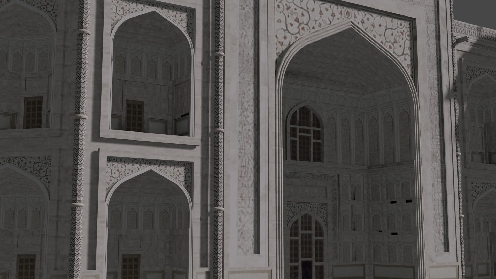 Taj Mahal Low-poly 3D model_20