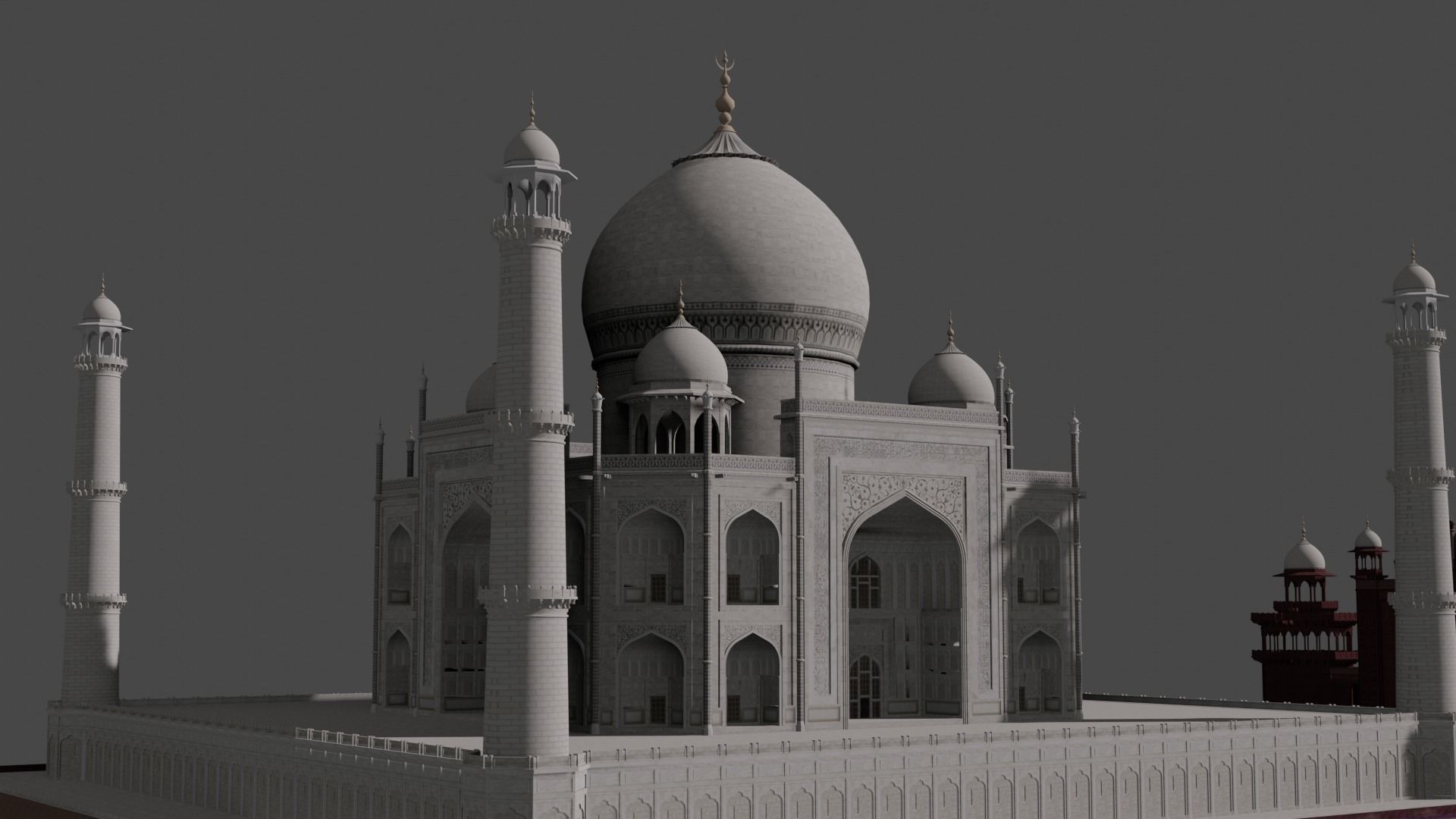 Taj Mahal Low-poly 3D model_18