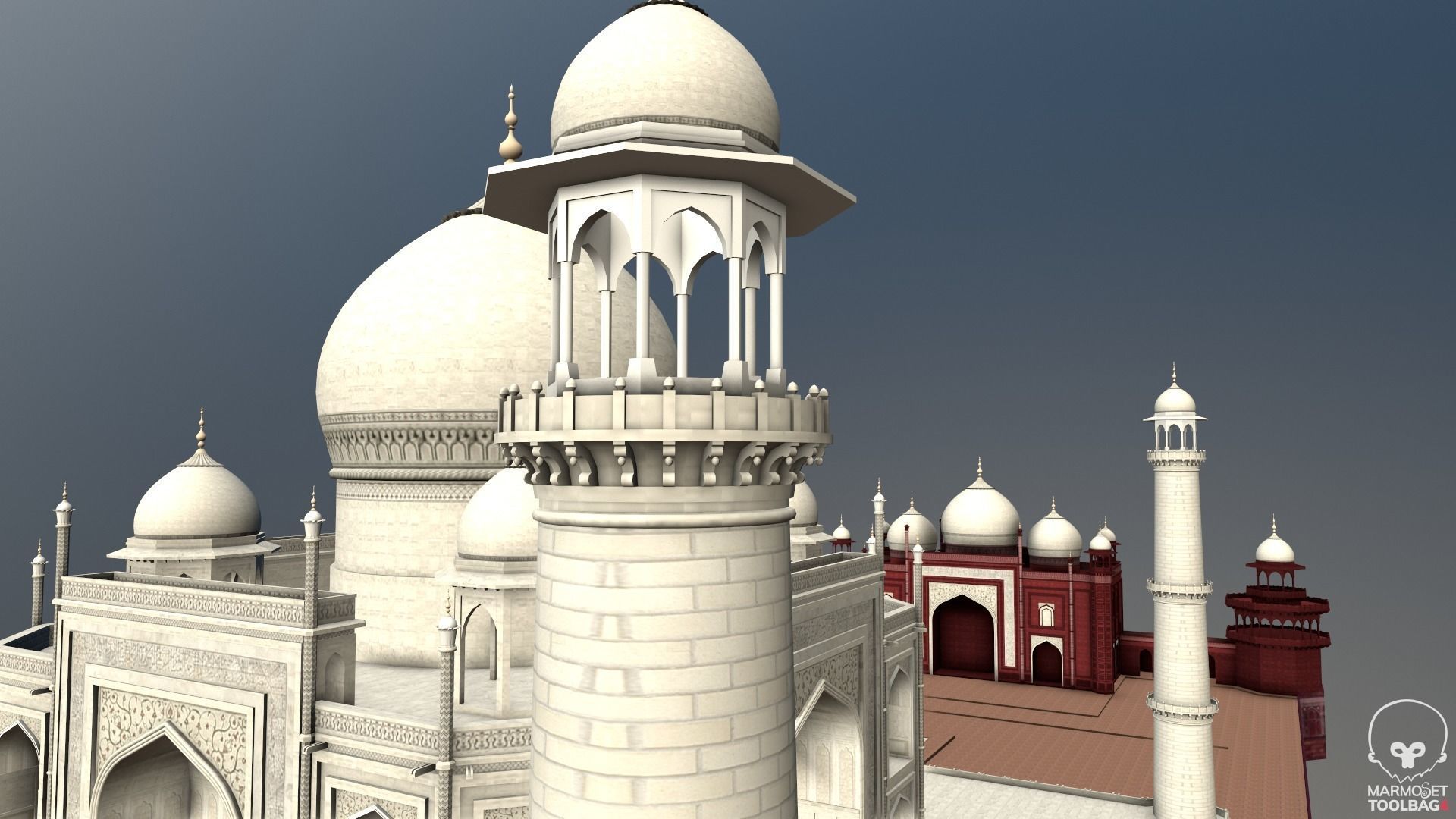 Taj Mahal Low-poly 3D model_6