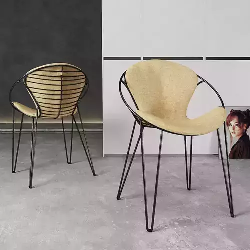 Chair Joli Wire 3D model