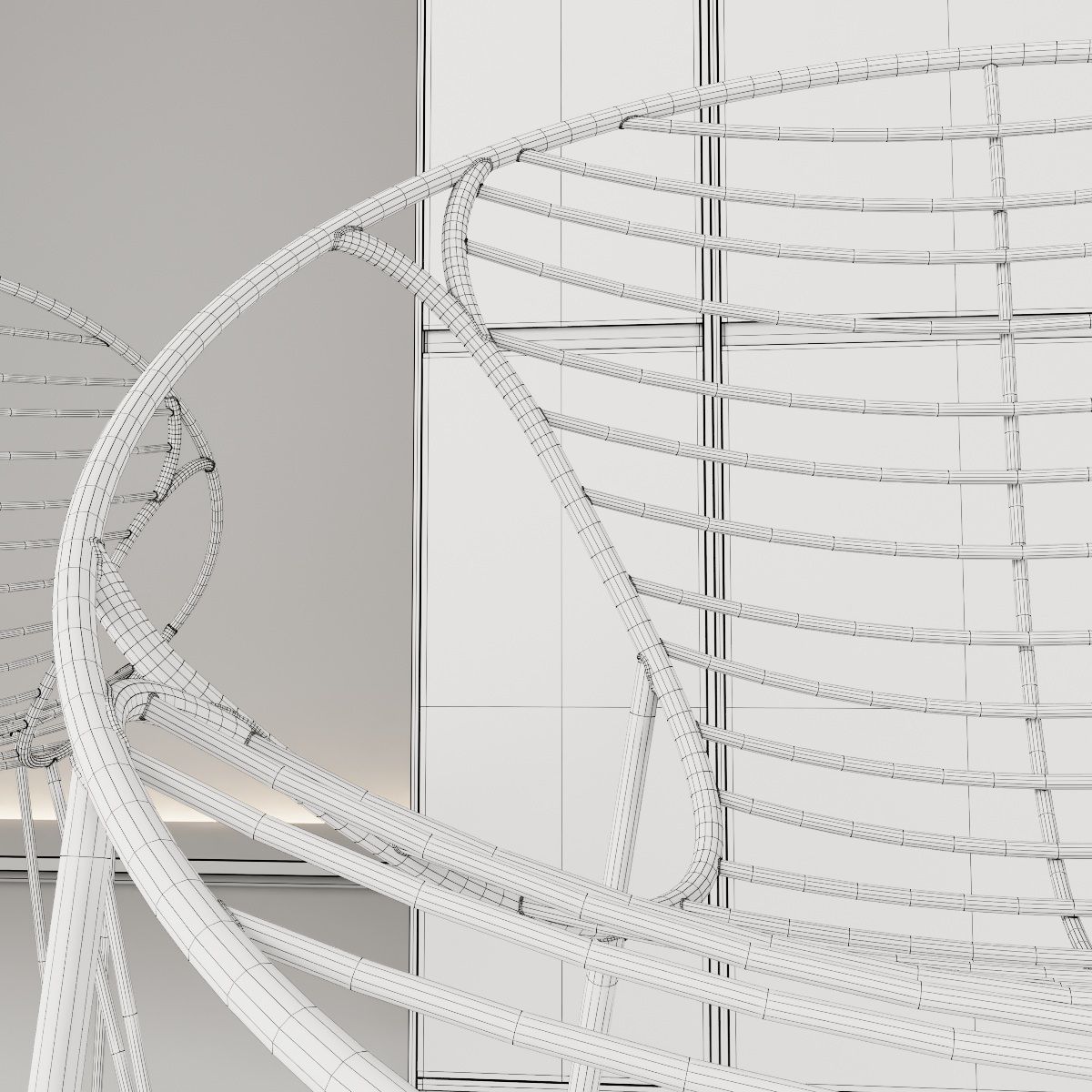 Chair Joli Wire 3D model_5