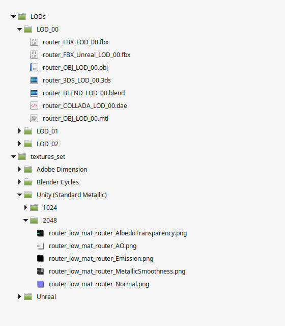 Router WiFi Low-poly 3D model_8