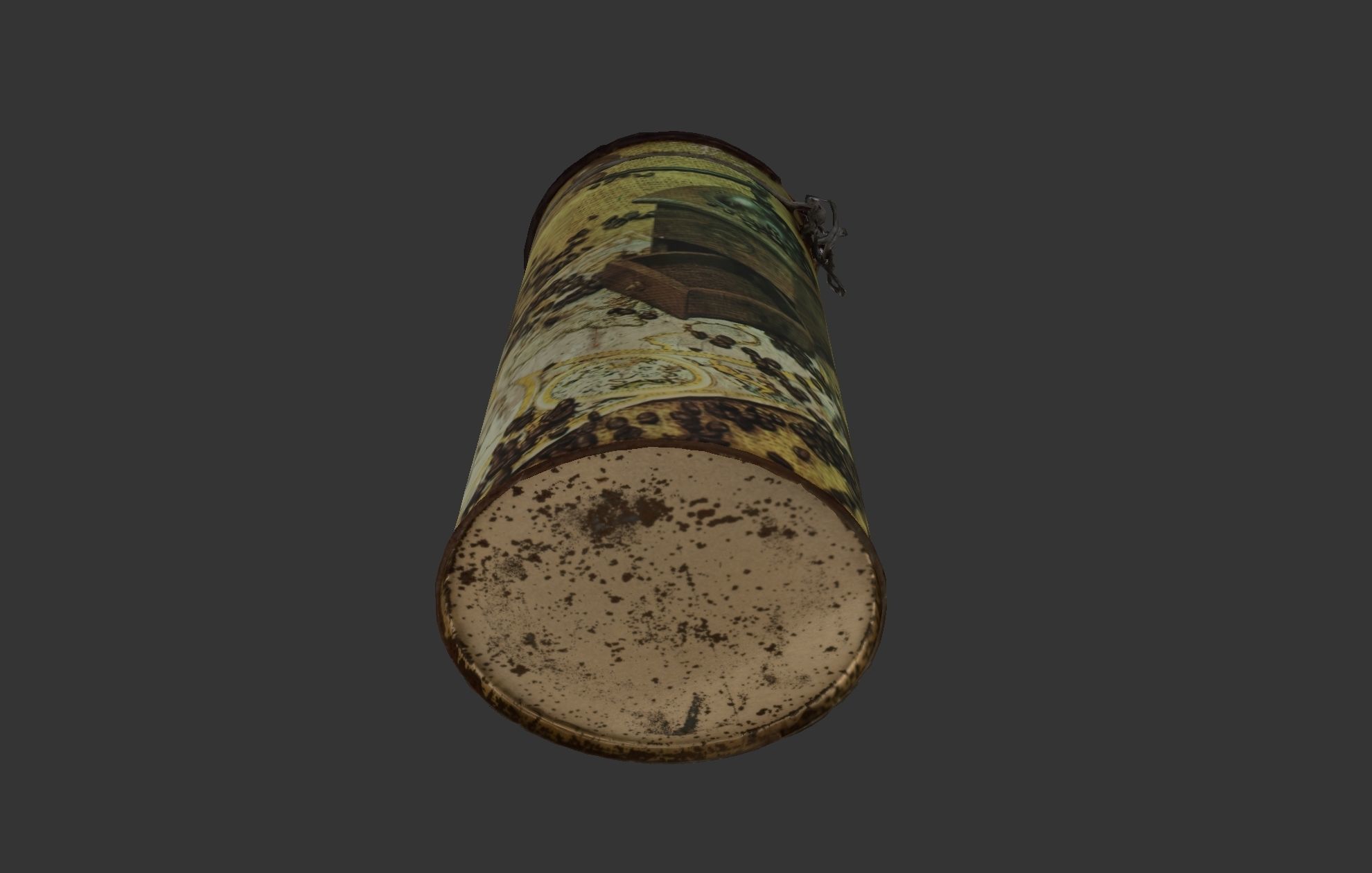 Coffee can Low-poly 3D model_6