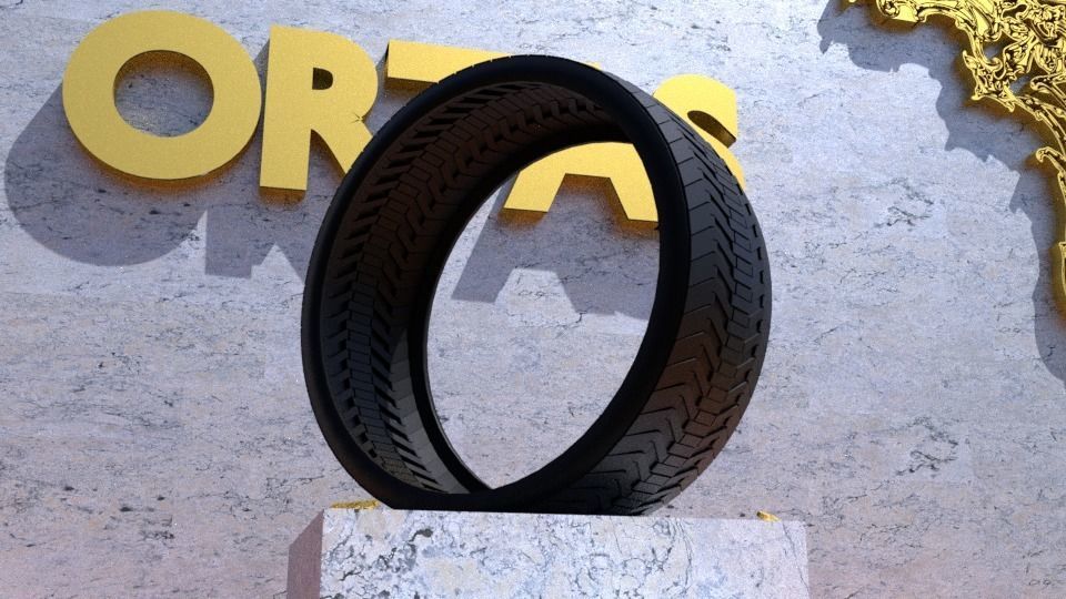 ORTAS TIRE NO 27 GAME READY Low-poly 3D model_5