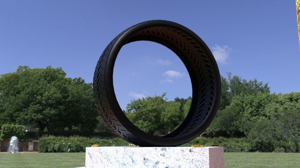 ORTAS TIRE NO 27 GAME READY Low-poly 3D model_9