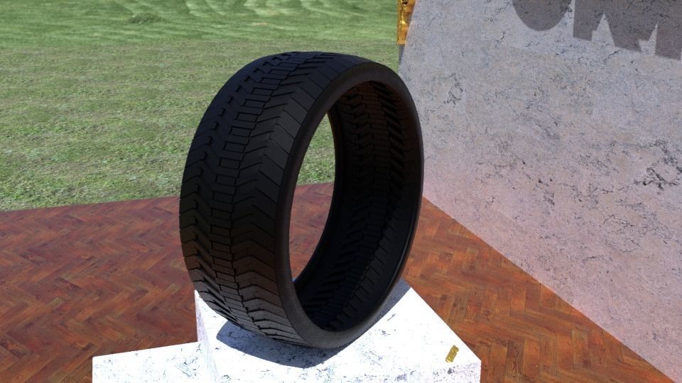 ORTAS TIRE NO 27 GAME READY Low-poly 3D model_7