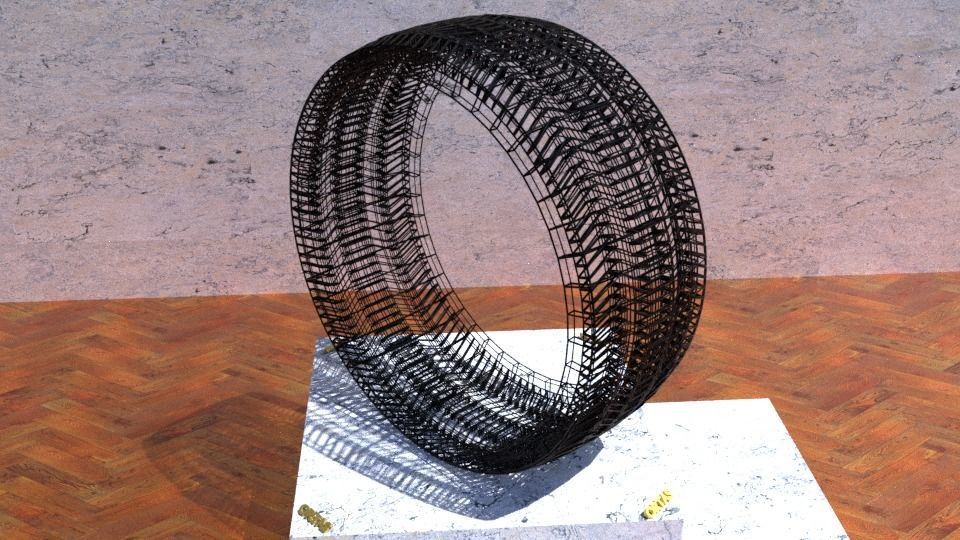 ORTAS TIRE NO 27 GAME READY Low-poly 3D model_8