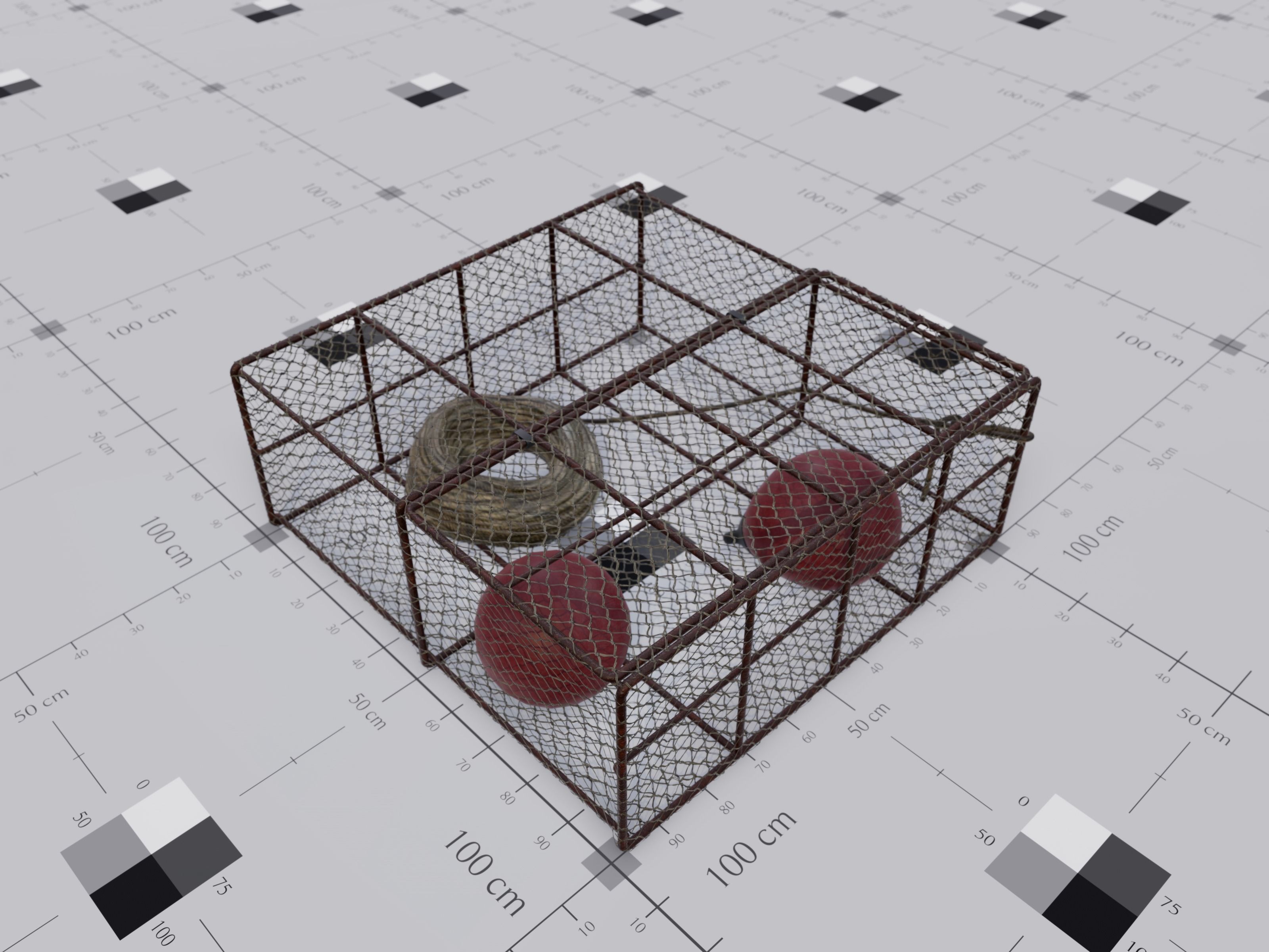 PBR - Swamp Fishing Gear Low-poly 3D model_5