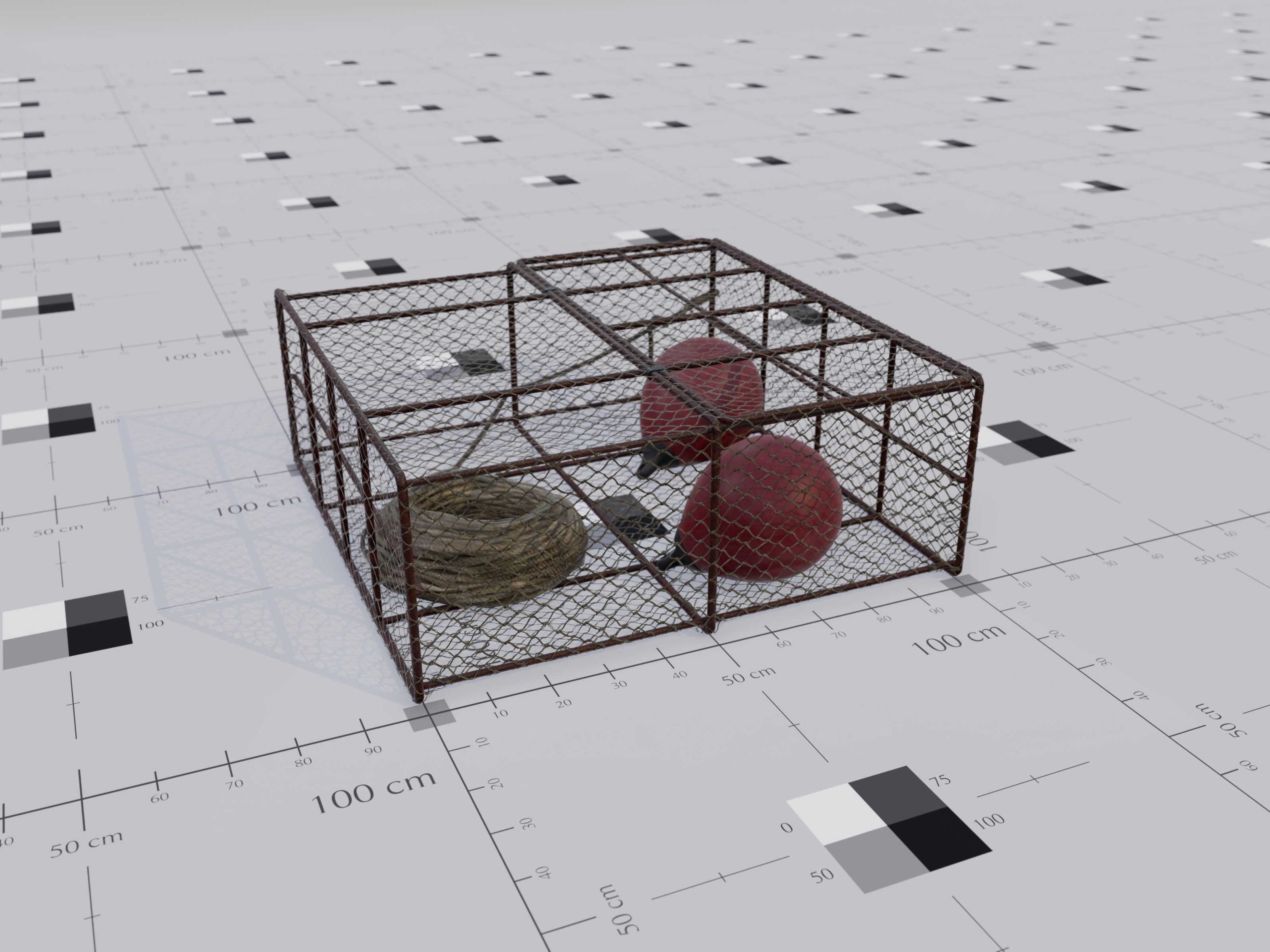 PBR - Swamp Fishing Gear Low-poly 3D model_4