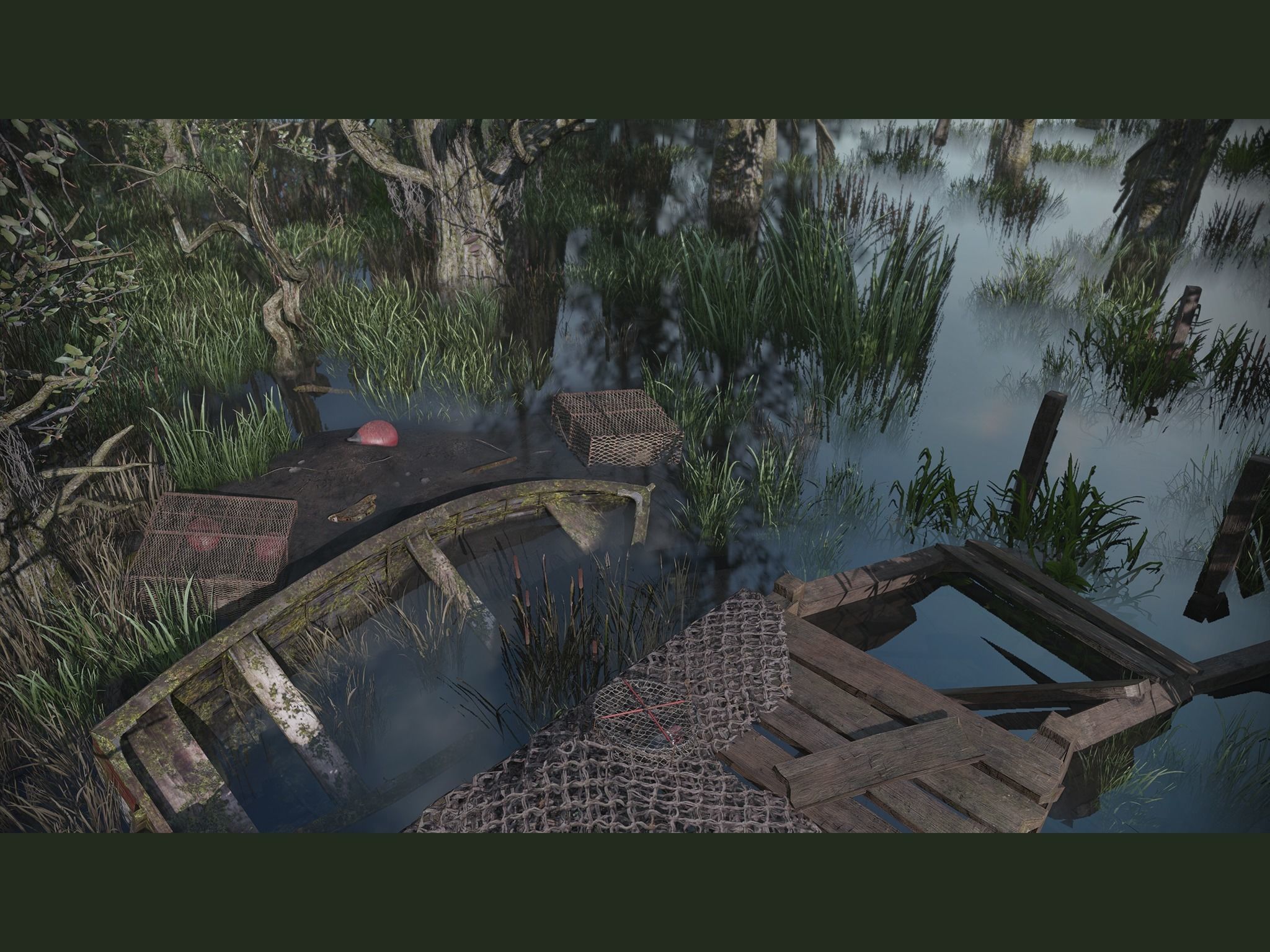 PBR - Swamp Fishing Gear Low-poly 3D model_2