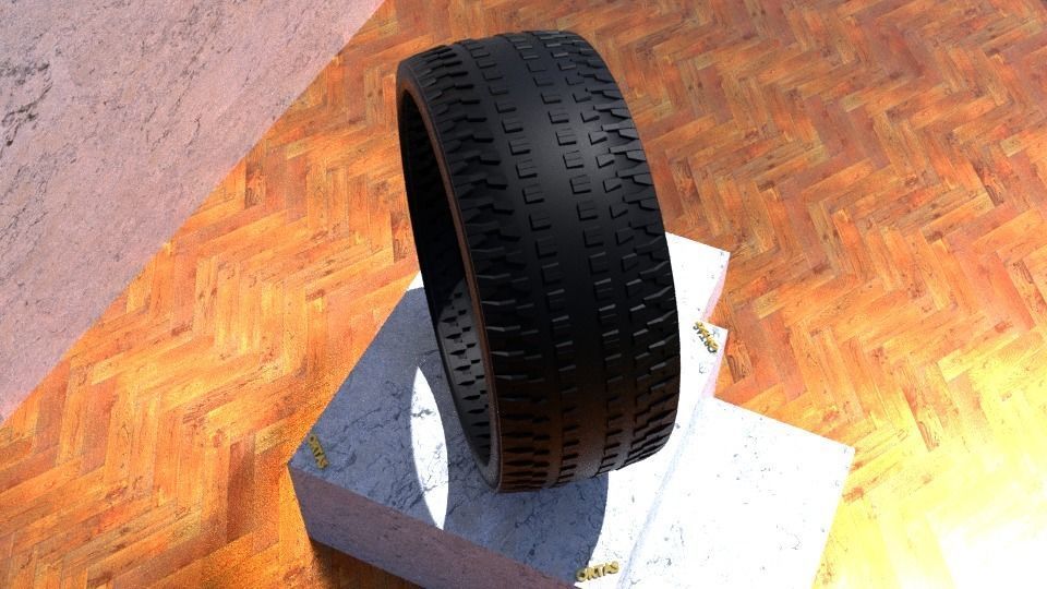 ORTAS TIRE NO 33 GAME READY Low-poly 3D model_7