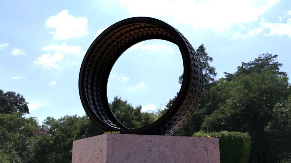 ORTAS TIRE NO 33 GAME READY Low-poly 3D model_4