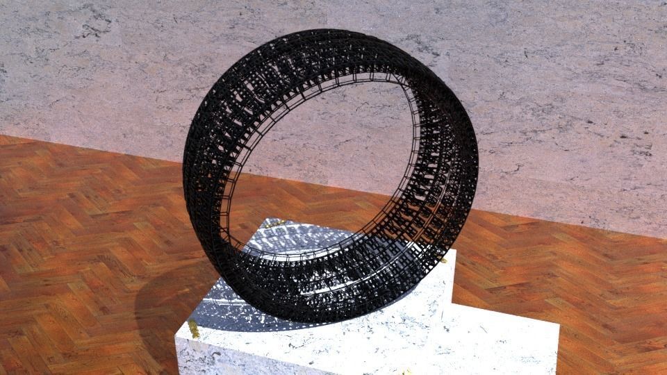 ORTAS TIRE NO 33 GAME READY Low-poly 3D model_9