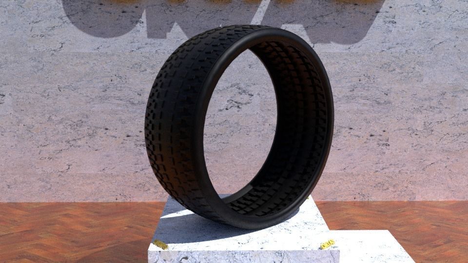 ORTAS TIRE NO 33 GAME READY Low-poly 3D model_1