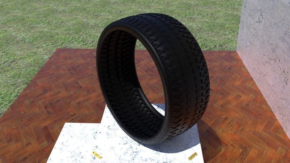 ORTAS TIRE NO 33 GAME READY Low-poly 3D model_6