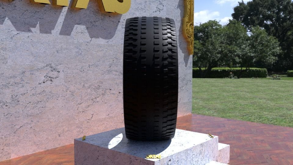 ORTAS TIRE NO 33 GAME READY Low-poly 3D model_2