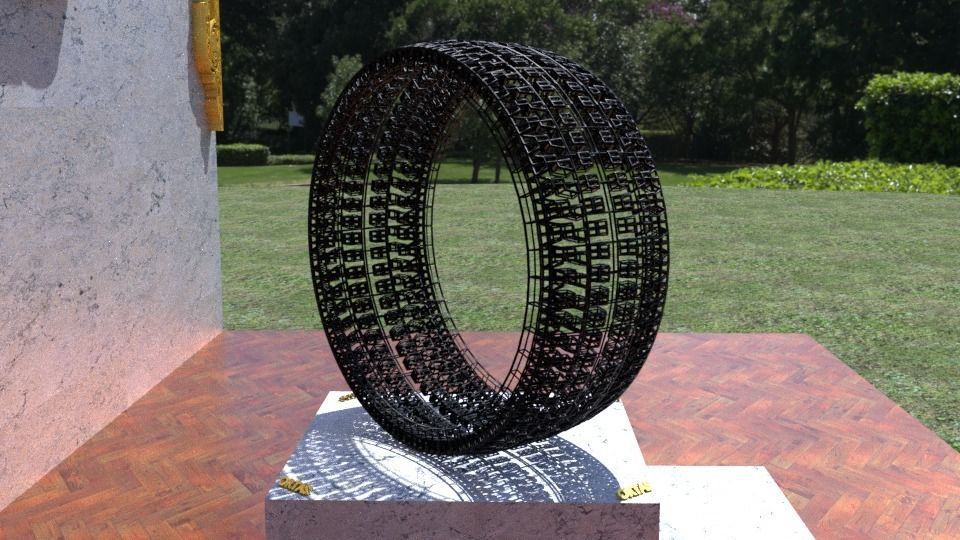 ORTAS TIRE NO 33 GAME READY Low-poly 3D model_8