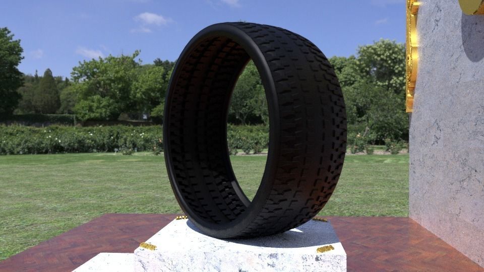 ORTAS TIRE NO 33 GAME READY Low-poly 3D model_5