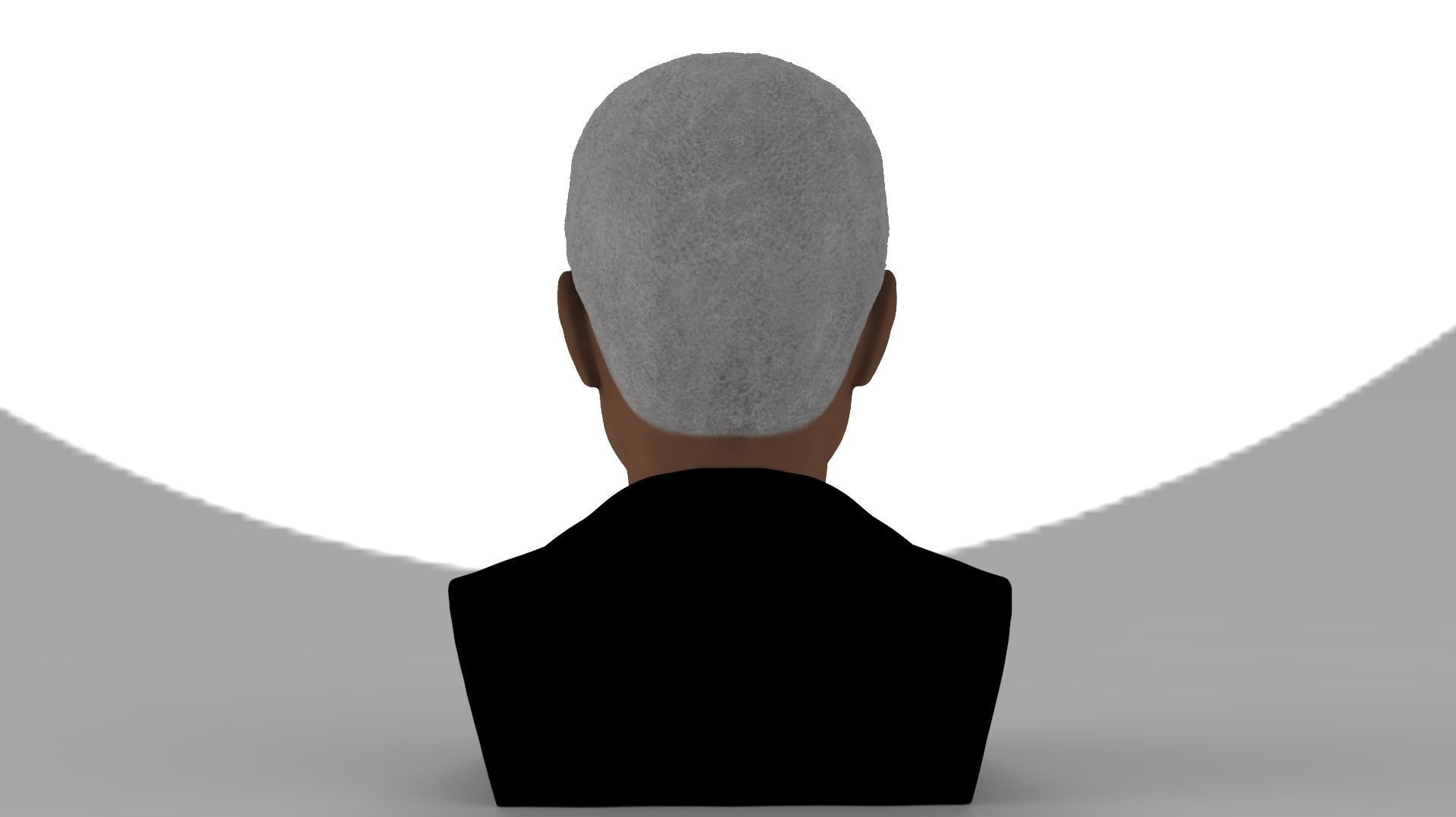 Morgan Freeman bust ready for full color 3D printing 3D print model_6