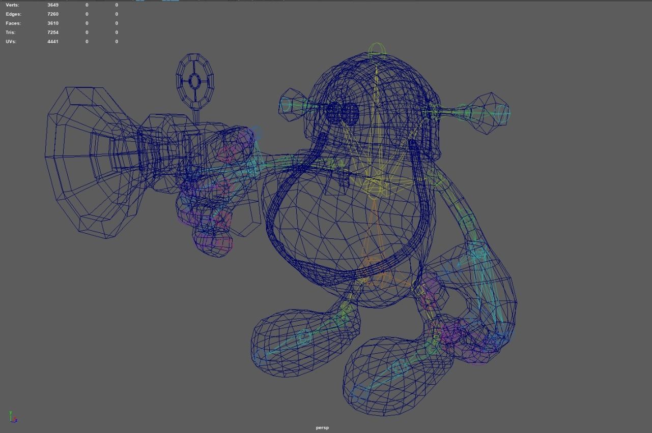 Animated Alien Soldier - Cartoon - Game Ready Low-poly 3D model_8