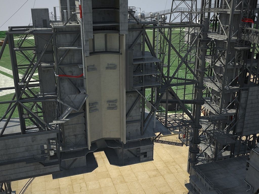 NASA Kennedy Space Center 39B 3D model_13