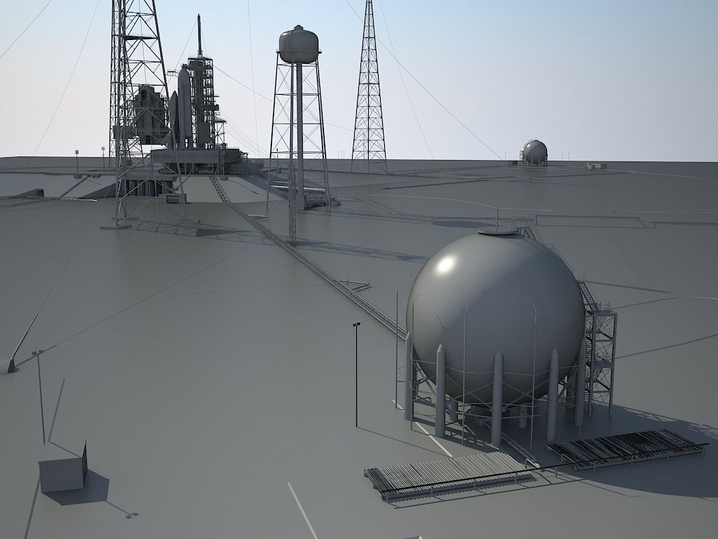 NASA Kennedy Space Center 39B 3D model_22