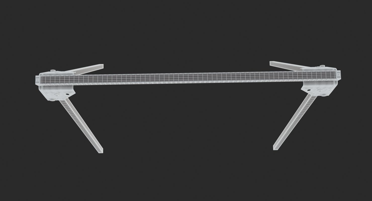 Metal Sawhorse 3D model_12