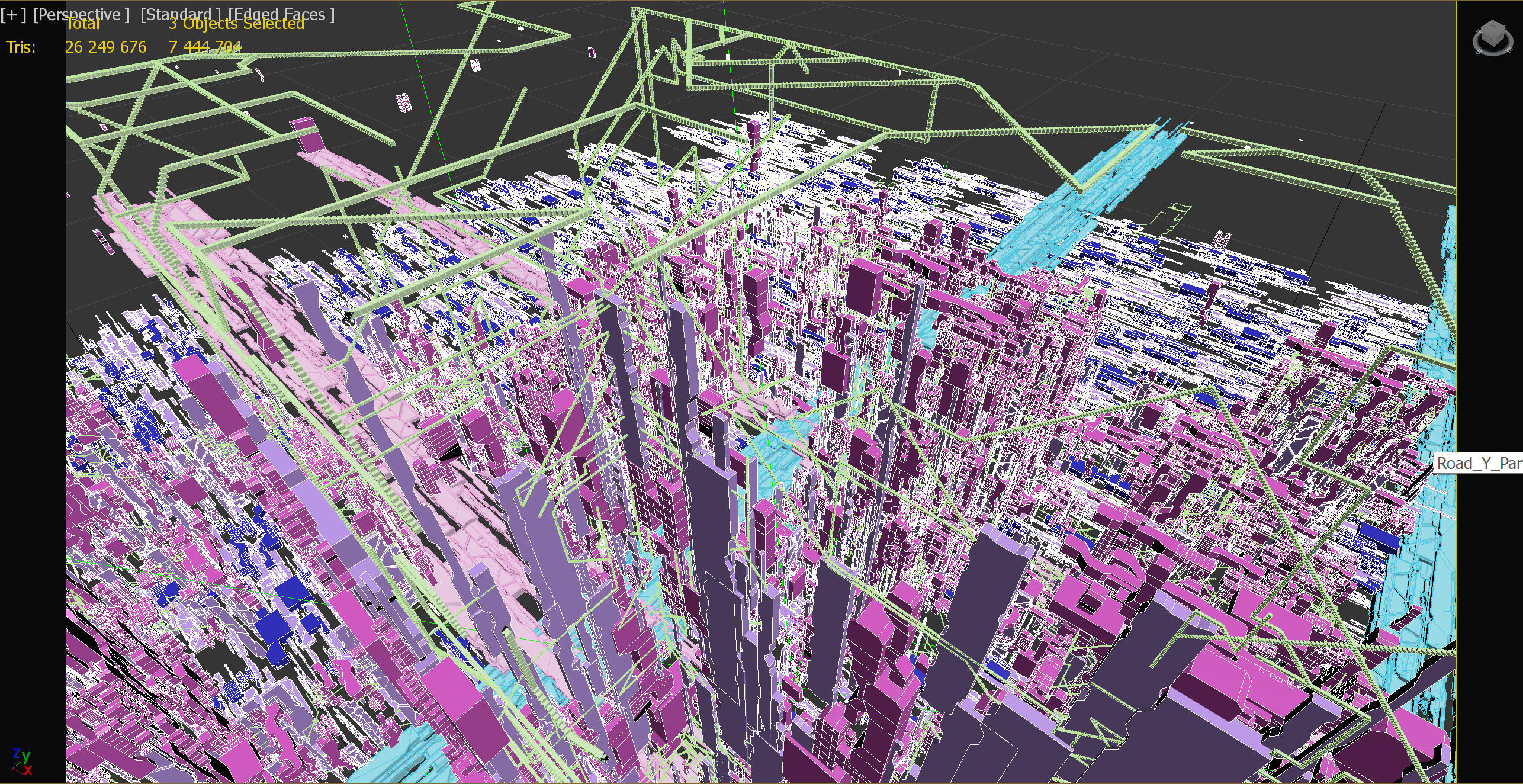 Greeble City 3D model_15