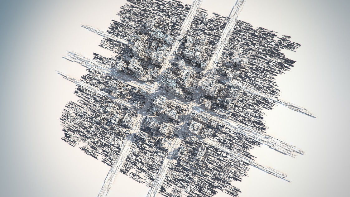 Greeble City 3D model_10