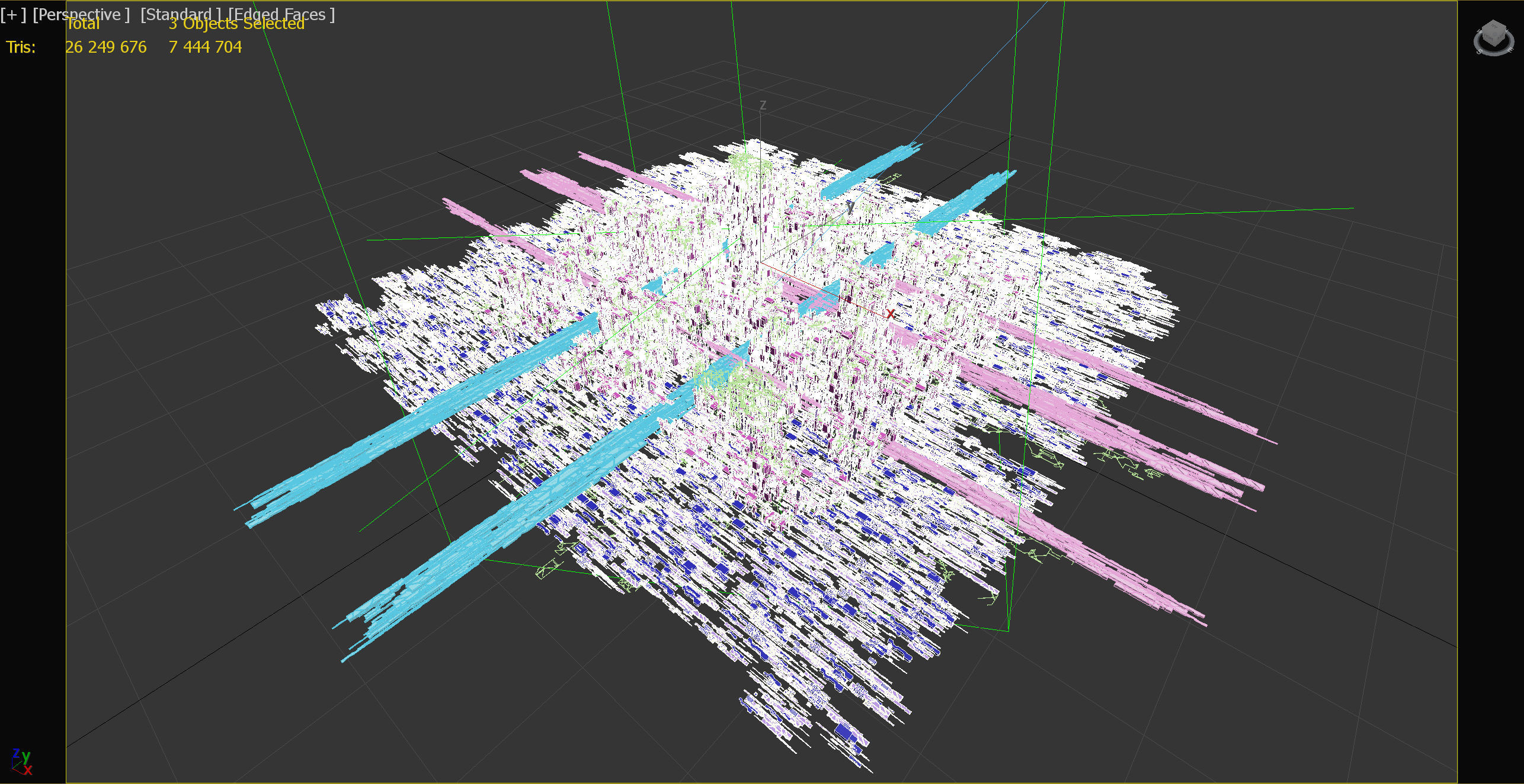Greeble City 3D model_11