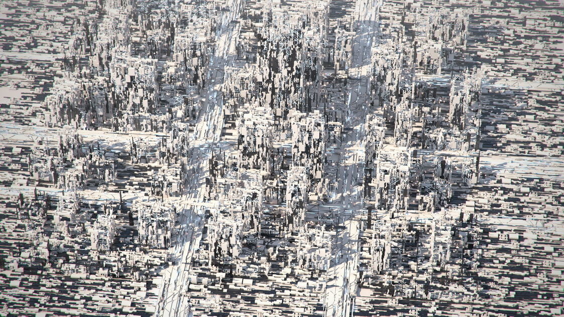 Greeble City 3D model_6