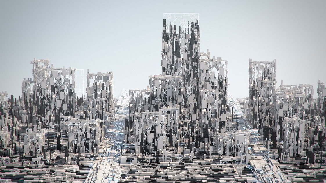 Greeble City 3D model_4