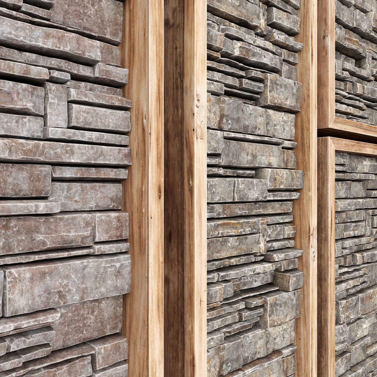 Panel brick decor 3D model_2