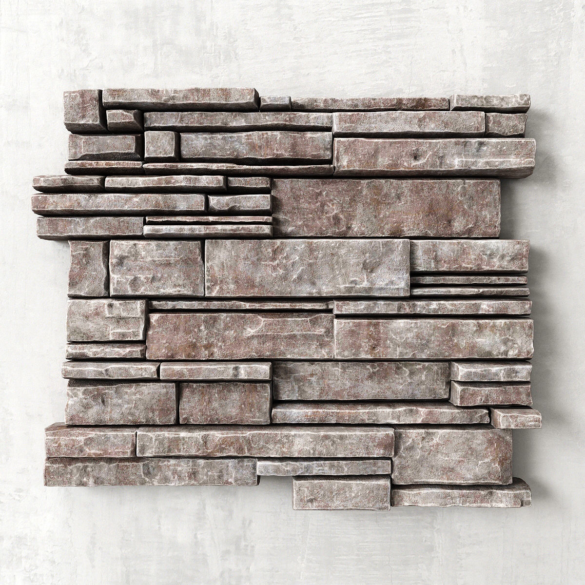Panel brick decor 3D model_3