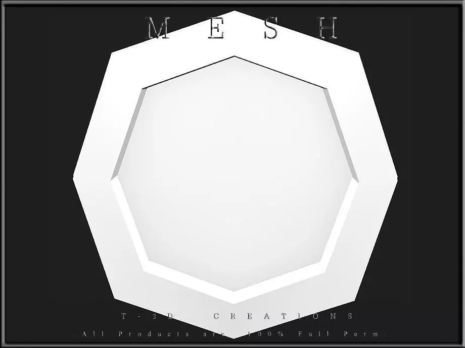 Photo Frame Low-poly 3D model_0