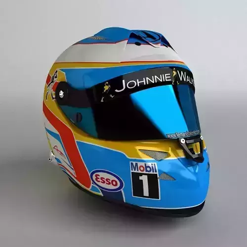 Fernando Alonso 2015 F1 Schuberth Helmet