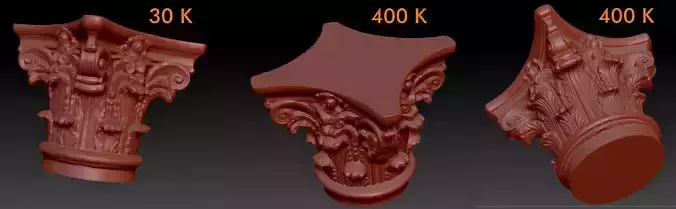 Corinthian capitel 3D model
