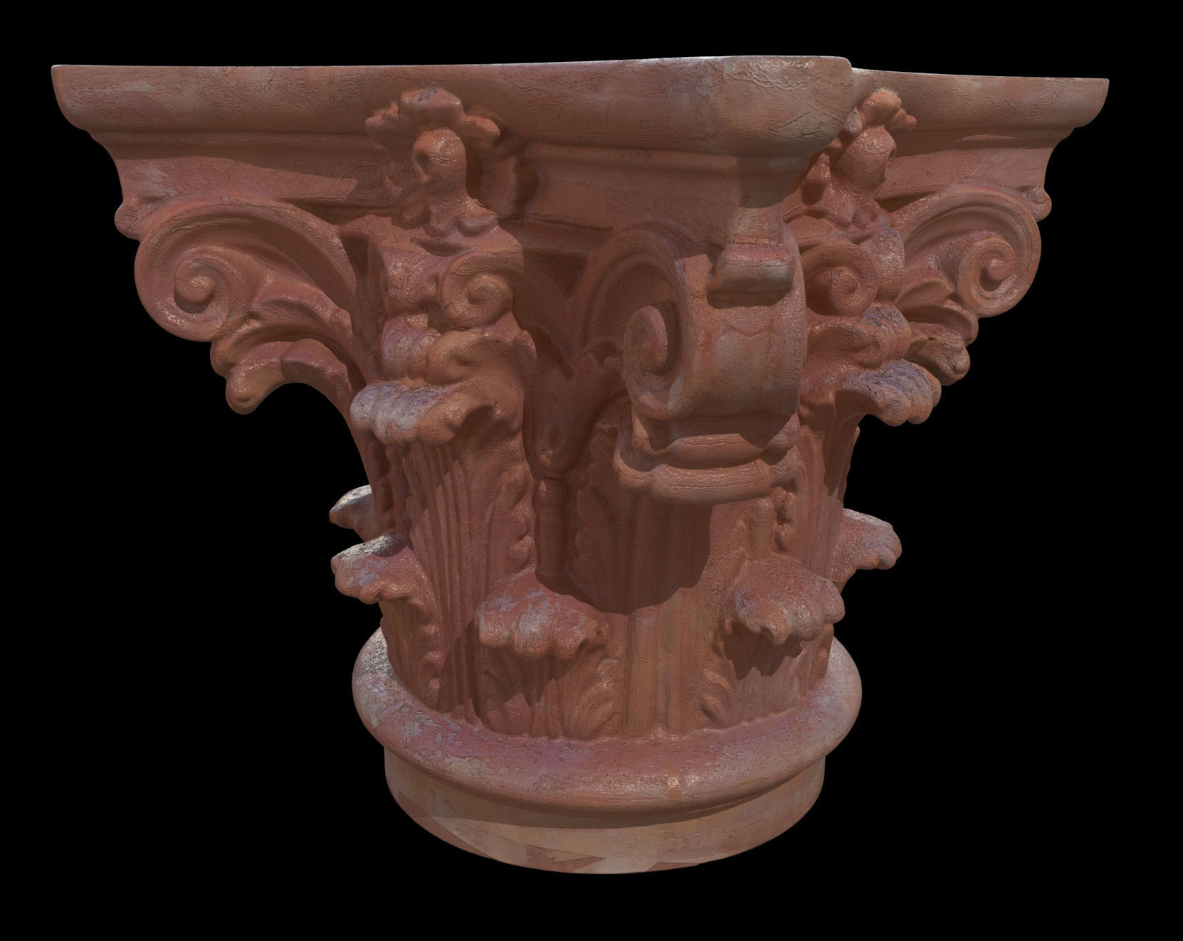 Corinthian capitel 3D model_1