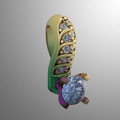 Pendant 40 3D print model_1