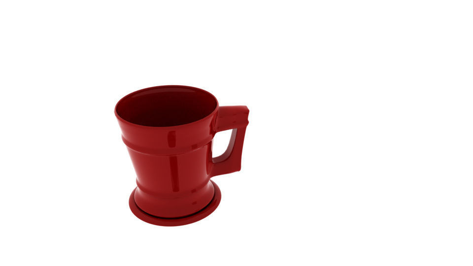 Cup and Coaster 3D model_1